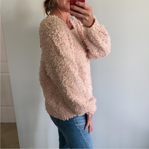Blush, Fuzzy Knit Sweater - Picture 3 of 8